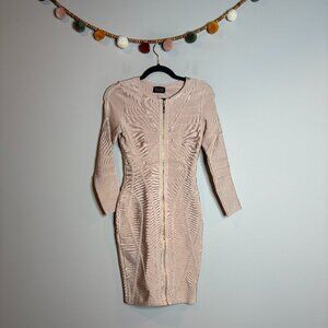 HMS blush pink thick bandage dress